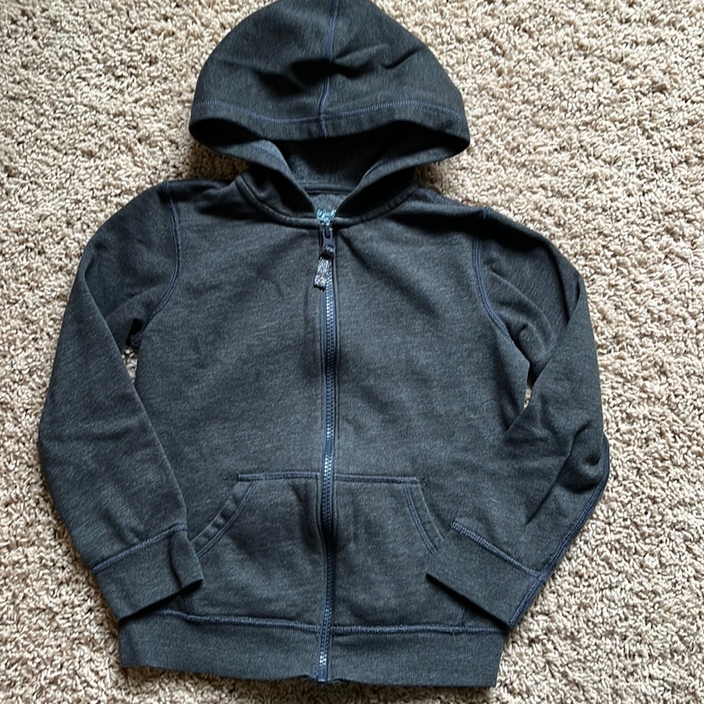 Cat & Jack zip down hooded sweatshirt
